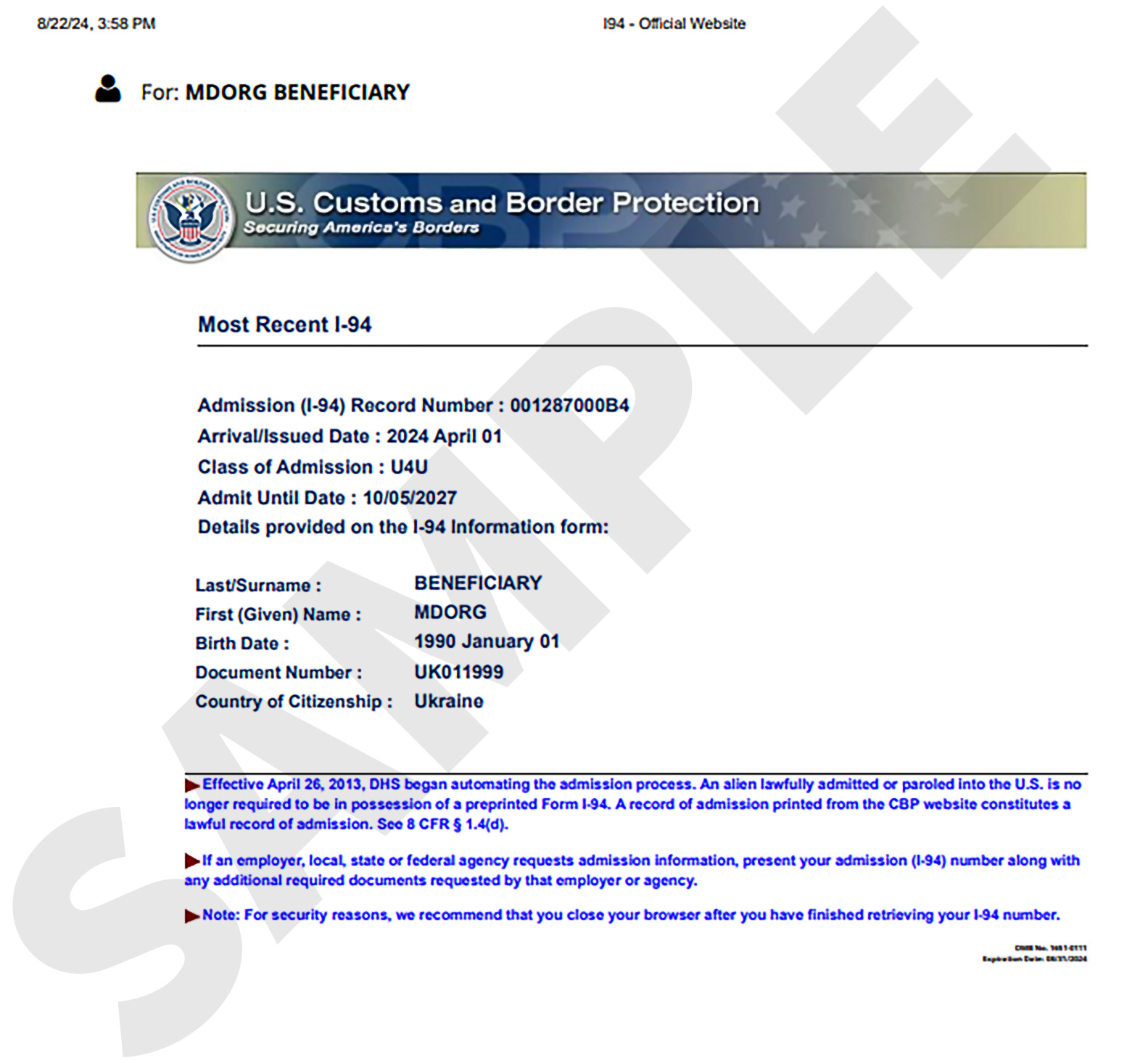 Sample Image of I-94