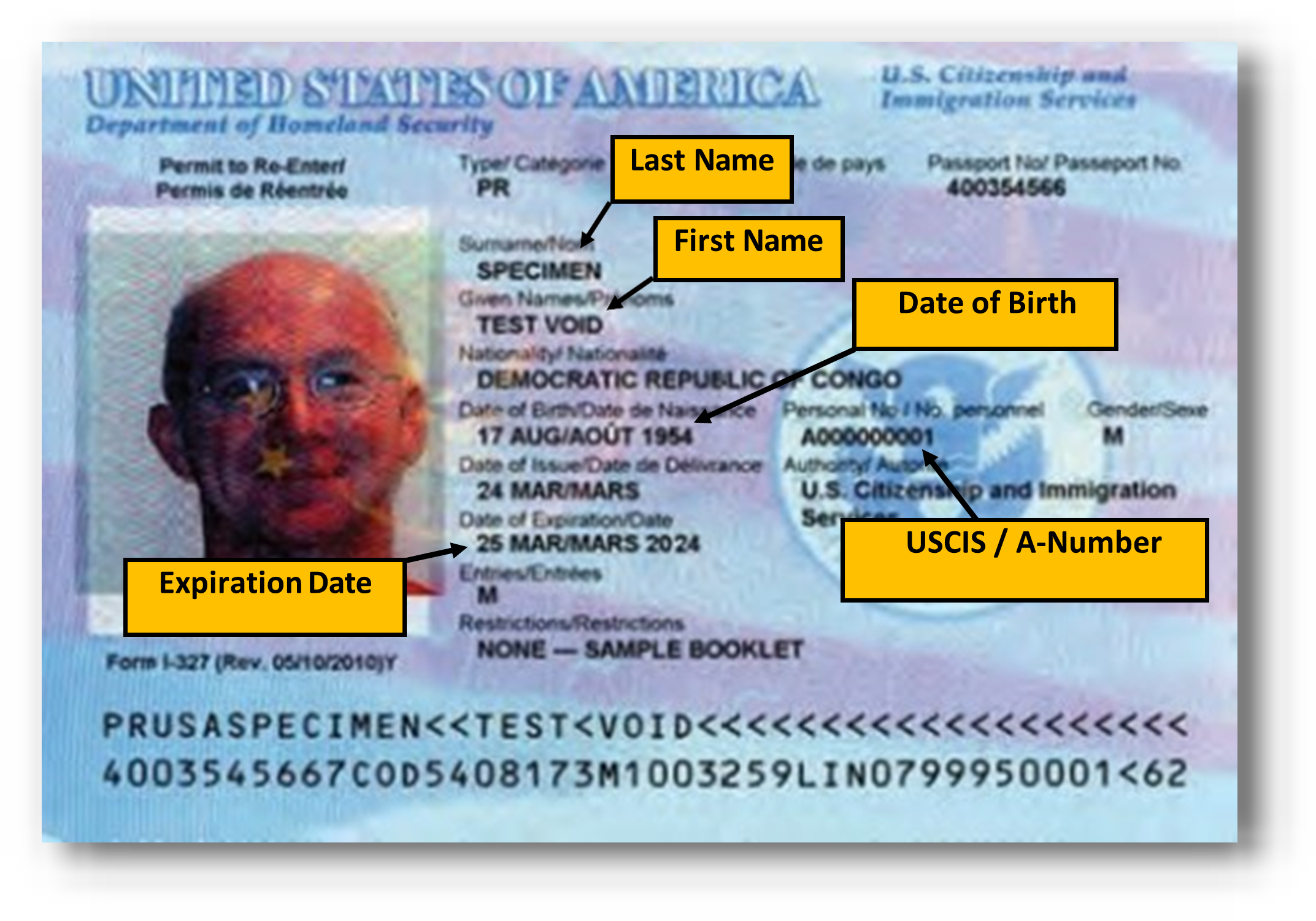 Travel Document interior